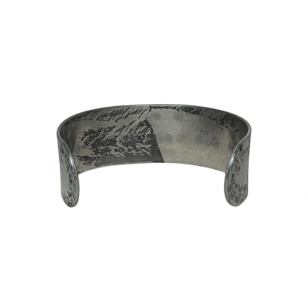 Handmade Mr. Rogers quote adjustable silver hypoallergenic wide‎ cuff bracelet